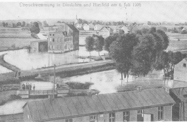Überschwemmung bei der Gaststätte Hoelscher 1906