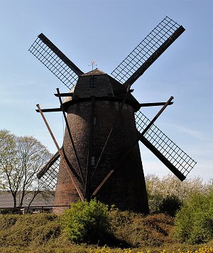 Windmühle von hinten