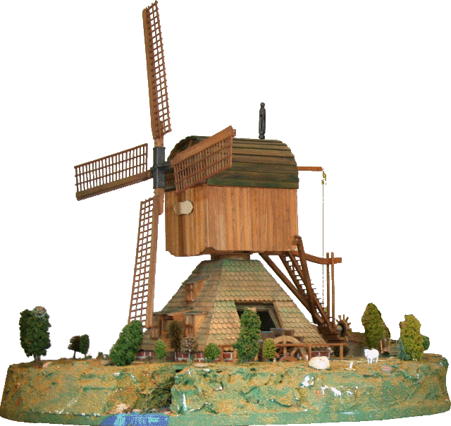 47 - Modell einer Wippwassermühle