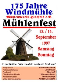 Plakat 175 Jahre Windmühle