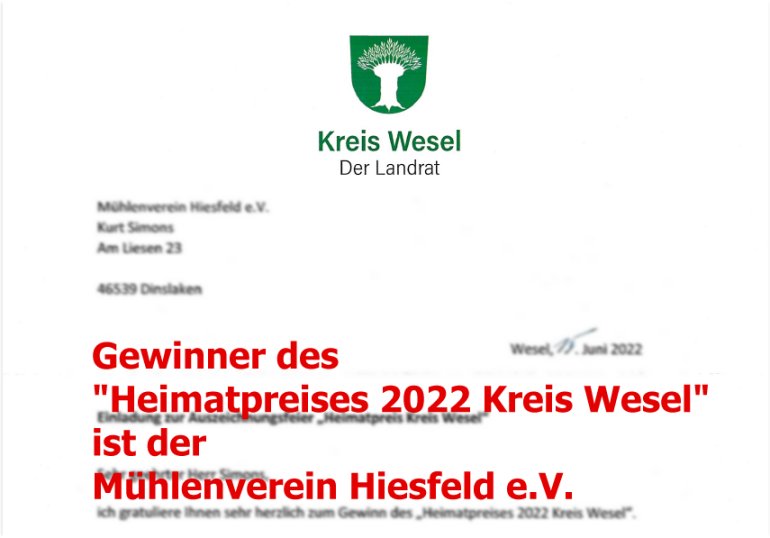 Heimatpreis Kreis Wesel 2022