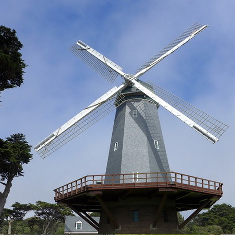 Murphys's Windmühle in San Francisco Bild von LeoVdDrift