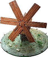 37- Modell einer russischen Bauernwindmühle