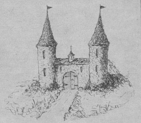 Zeichnung der Burg